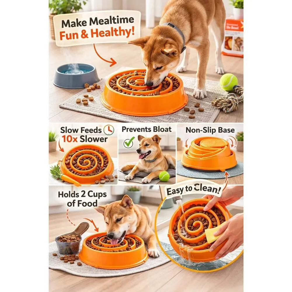 Outward Hound Fun Feeder Dog Slo Bowl Med/Mini